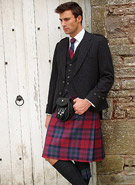 Charcoal Tweed Argyll Kilt Outfit