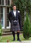 Prince Charlie and Belted Plaid Kilt Outfit