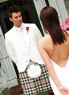 Cream Argyll Kilt Outfit